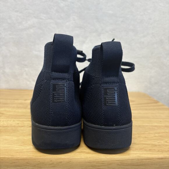 FitFlop Rally High Top Sneaker Midnight Navy Blue Women’s Size 7.5 - Picture 2 of 11